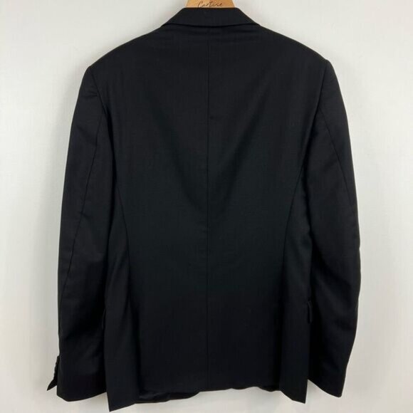 Ellie Tahari Men’s 41L Black Classic Fit Suit Jacket 2 Button Work Chic Formal - Picture 2 of 14